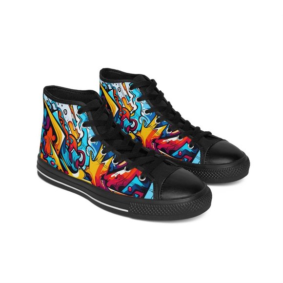 Men’s Graffiti Sneaker | Colorful Print Sneakers | Graphic Pattern Shoes | Graff - Picture 3 of 9